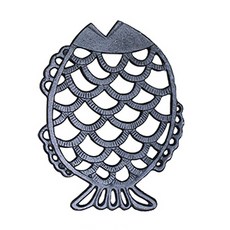 JHCompany 髮紋復古霧面杯墊 魚, 單色