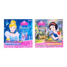 디즈니프린세스 양단면 뜯어쓰는 패드 색종이 양면 90p + 단면 80p 세트 랜덤발송, 2세트
