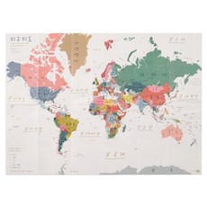 ZERO PER ZERO 韓文世界地圖海報