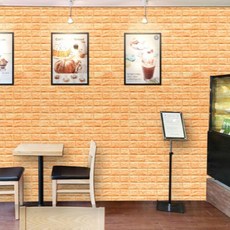 아트 폼블럭 100 cm x 2.5 m AB-23, 연주황, 8개