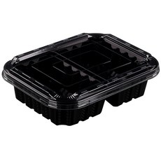 실링 일회용 용기 몸통 검정 19155-2호, 1개입, 600개