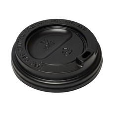 일회용 테이크아웃 돌출 컵뚜껑 검정 80mm, 1000개입, 1개, 머그리드형