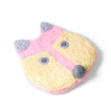 U&Me 角色茶杯墊 杯墊, 粉紅色狐狸