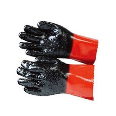 Shinjeong Glove 黑色凸點 PVC 塗層手套 28cm, 混合色, 1套