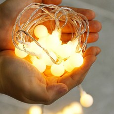 nOVA LIVING 遙控器防水型電池櫻桃燈串50燈, 混合顏色, 1個