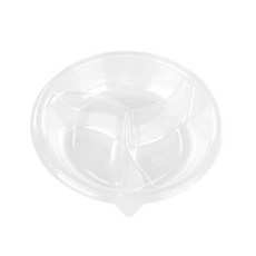 대성 반찬용기 10호 투명 3칸 몸통, 150개입, 1개