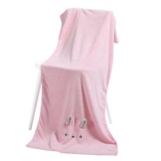 THE ZAKKA 柔軟動物造型浴巾 均碼, 粉紅色, 1個