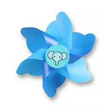 파파스토이 킥보드 악세사리 바람개비, 블루, 1개
