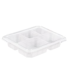 5格白色密封容器本體 23194-5A, 1入, 400個