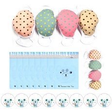 兒童圓點口罩組 小熊包裝 8入