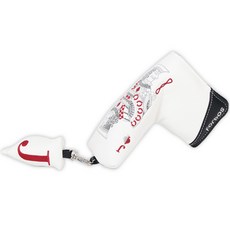 Forbos GOLF 黑桃插孔直推桿罩, 白色