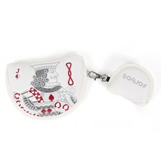 Forbos GOLF 黑桃傑克半月形推桿套, 白色