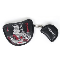 Forbos GOLF 黑桃傑克半月形推桿套, 黑色