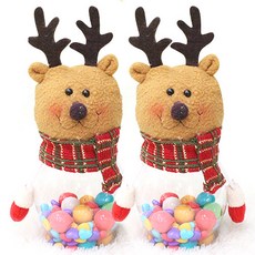 PARTYHAE 聖誕節糖果罐娃娃, 2個, 魯道夫