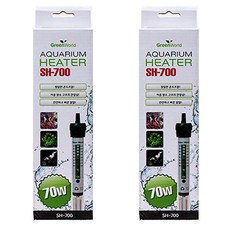 Green World 水族箱加熱器 SH-700, 2個