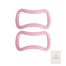 HOSKUS 小腿環柔軟型 2p + 小袋, 粉色（瑜伽圈）