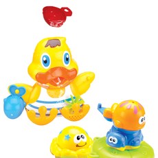 遊樂場鴨子水輪建築洗澡玩具套裝 xinglo8824, 隨機發貨