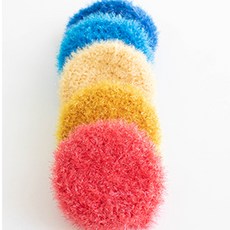 Yarna 豆沙包造型菜瓜布鉤針DIY編織組, Sunset Gradient, 1組