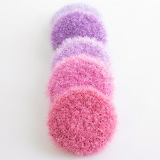 Yarna 豆沙包造型菜瓜布鉤針DIY編織組, Wedding Pink, 1組