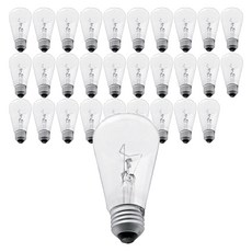 ILKWANG 日光燈透明裝飾燈泡 100W ST55 LW 220V 30p, 黃光 燈泡色, 30個