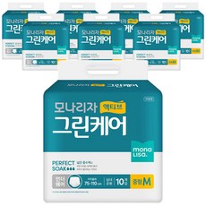 mona LISa. 男女通用 Active Green Care 成人紙尿褲, 8個, 10入, 中型