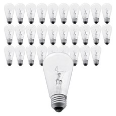 ILKWANG 日光燈透明裝飾燈泡 60W ST55 LW 220V 30p, 黃光 燈泡色, 30個