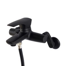 다로스 벽붙이 샤워수전 블랙 V1-600C, 1세트