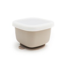 미오미오 실리콘 이유식볼 이유식 보관용기 96 x 96 x 68 mm, 베이지, 1개, 190ml