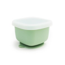 미오미오 실리콘 이유식볼 이유식 보관용기 96 x 96 x 68 mm, 그린, 1개, 190ml