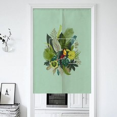 KONG K居家生活 可愛花卉一體式門簾, D