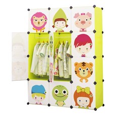 GAPANG 動物玩偶組裝式衣櫃 L款, 綠色