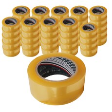 Woolim OPP L3 輕型包裝盒膠帶 50m, 50個, 透明