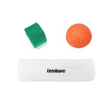 lenwave 迷你平衡墊(隨機+瑜珈帶(隨機))+髮帶1入(白色)