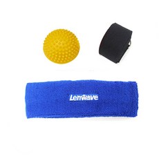 Lenwave 迷你平衡半圓球 隨機+瑜伽伸展帶 隨機出貨+髮帶 藍色