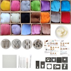 毛針氈20種+附屬DIY套組, 1套, 混色