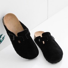 GODSHOE 釦帶皮革穆勒鞋, 黑色, 270mm