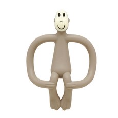 MATCHSTICK monkey 造型矽膠固齒器, 無奶嘴, 灰色猴子, 1組