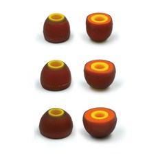Audio Espresso 矽膠耳塞 S號+M號+L號, 橘子, 單品