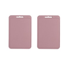 Kitchen Factory 粉彩矽膠中型砧板 2入, 深粉紅色, 2個