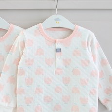 Dalpong 孩童花朵印花保暖長袖睡衣+睡褲