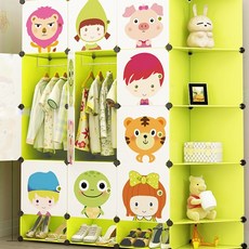 GAPANG 動物玩偶組裝式衣櫃 I款, 綠色