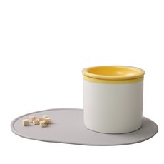 보울보울 헬로 직각볼 매트세트 15cm(h), 옐로우+화이트+그레이, 1세트