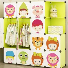 GAPANG 動物玩偶組裝式衣櫃 J款, 綠色
