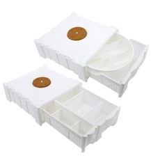 Saedeuri 多用途魔術盒 蔬菜收納盒 抽屜式 + 旋轉式, 1套