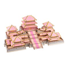우더블 핑크궁궐 미니어쳐 DIY 키트 HF04, 혼합색상, 1개