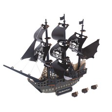 WOODABLE 海盜船迷你DIY套件 DL-G057, 混合色, 1個