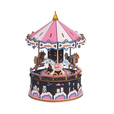 우더블 DIY 오르골 3D퍼즐 동화회전목마 MUB08, 혼합색상, 1개
