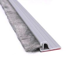 MooninTech 擋風玻璃 擋風玻璃 加固門 擋風玻璃 灰色 PVC + 馬海毛 22 x 16 x 1000 毫米, 1個