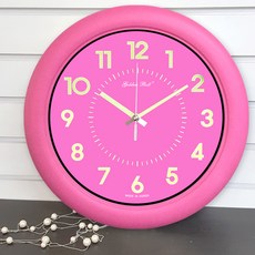 Goldenbell p로티 루미너스 벽걸이 시계 320, 13_51 핑크