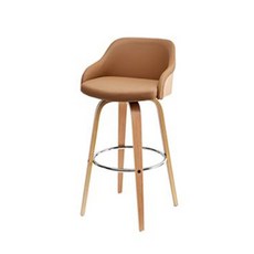 미스터가구 제이드 우드 바체어, 네추럴(브라운), 1개